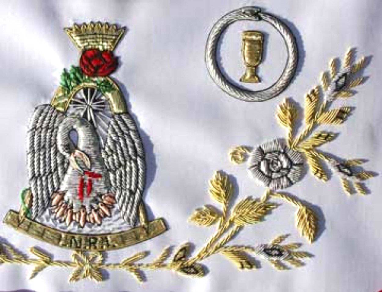 18th Degree Scottish Rite Apron - Red Pleated Edges - Image 2