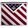 Masonic Exclusive Master Mason Apron – White, Red & Blue USA Flag